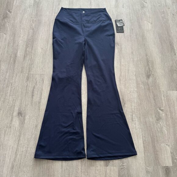NWT 90 Degree By Reflex Wonderlink Madison Crossover 7/8 Flared Leggings Navy XL - Picture 1 of 5